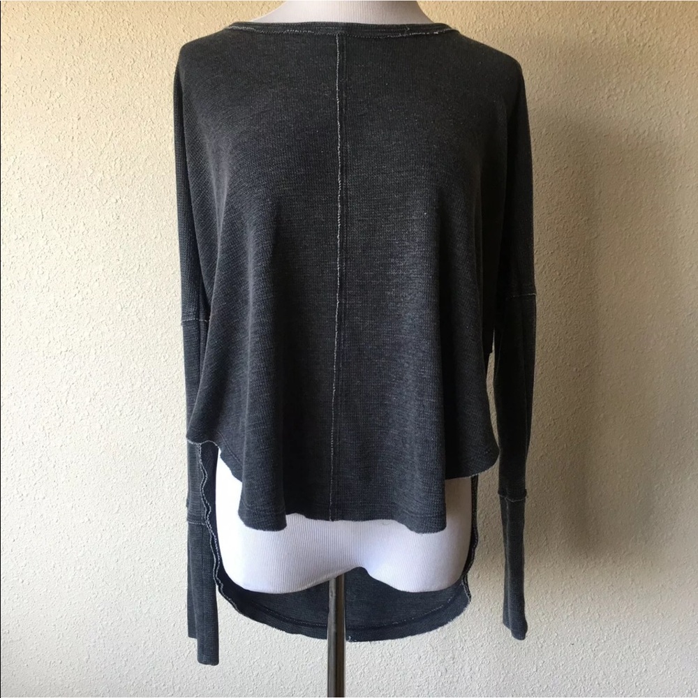 Lucky brand gray long sleeve thermal top